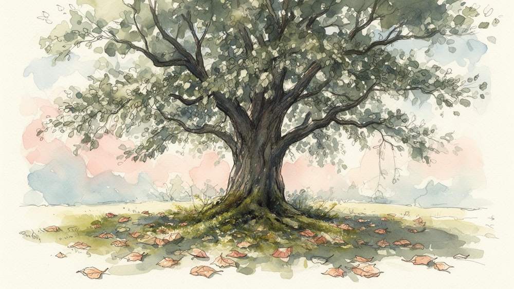 Watercolour grove