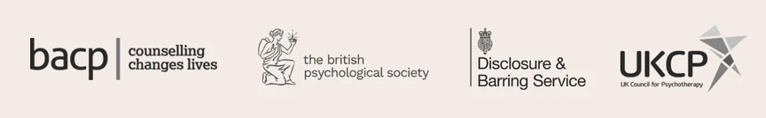 Accredited by BACP, The British Psychological Society, Disclosure & Barring Service, and UKCP